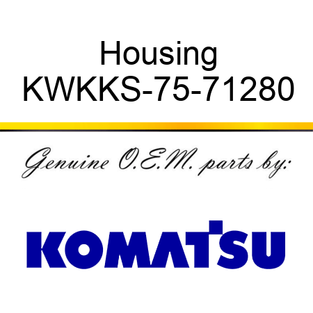 Housing KWKKS-75-71280