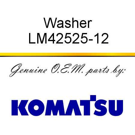 Washer LM42525-12