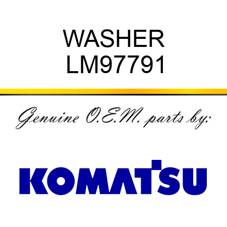 WASHER LM97791