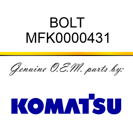 BOLT MFK0000431