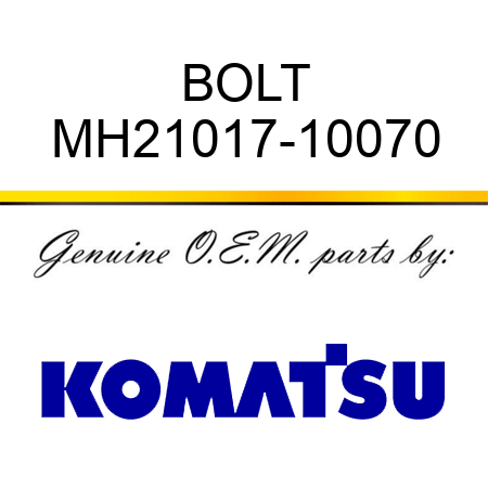 BOLT MH21017-10070