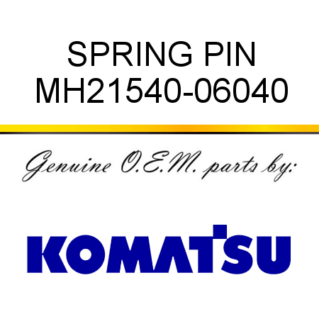 SPRING PIN MH21540-06040