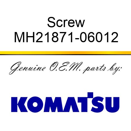 Screw MH21871-06012