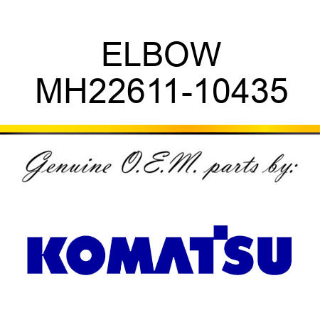ELBOW MH22611-10435