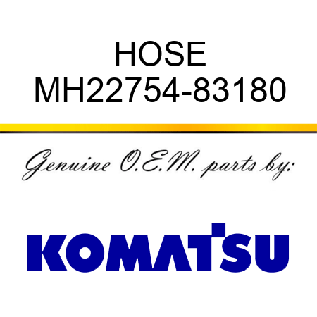 HOSE MH22754-83180