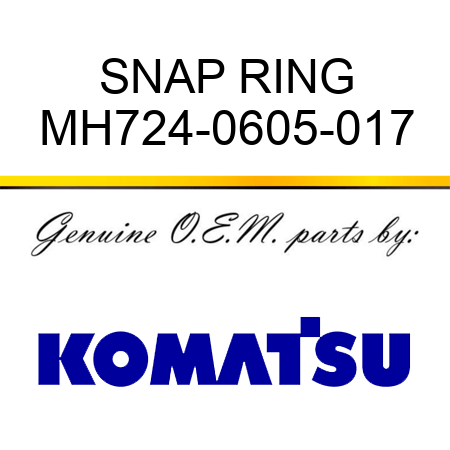 SNAP RING MH724-0605-017