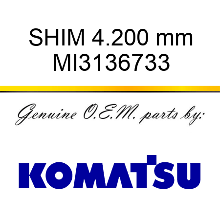 SHIM, 4.200 mm MI3136733