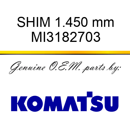 SHIM, 1.450 mm MI3182703