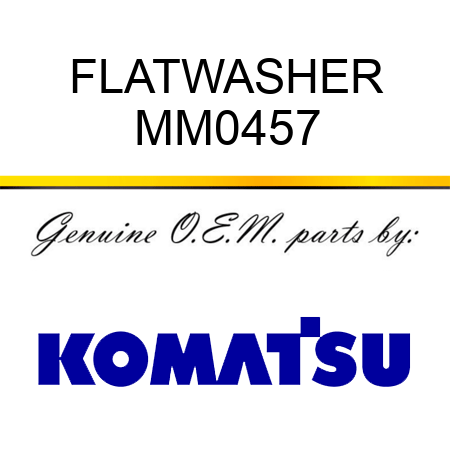 FLATWASHER MM0457