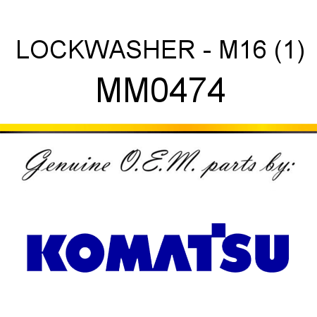 LOCKWASHER - M16 (1) MM0474