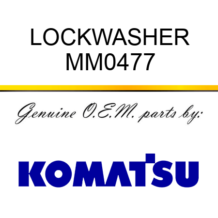 LOCKWASHER MM0477