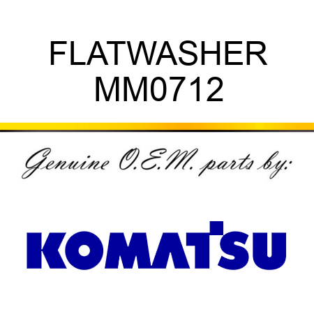 FLATWASHER MM0712