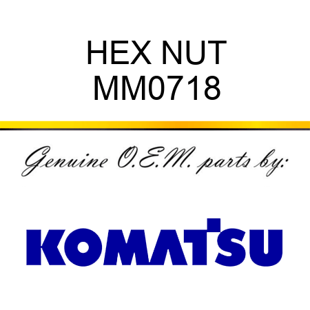 HEX NUT MM0718