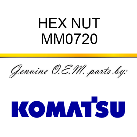 HEX NUT MM0720