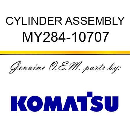 CYLINDER ASSEMBLY MY284-10707