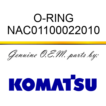 O-RING NAC01100022010