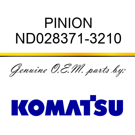PINION ND028371-3210
