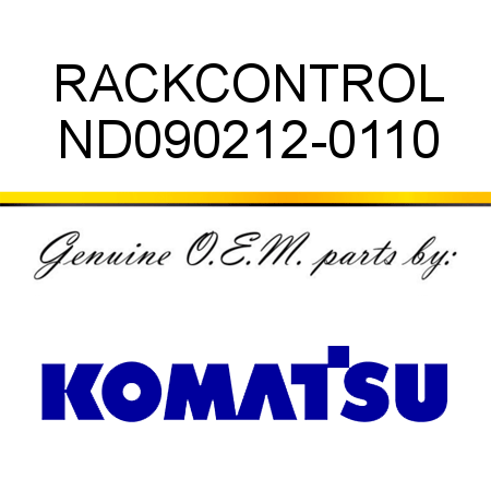 RACK,CONTROL ND090212-0110