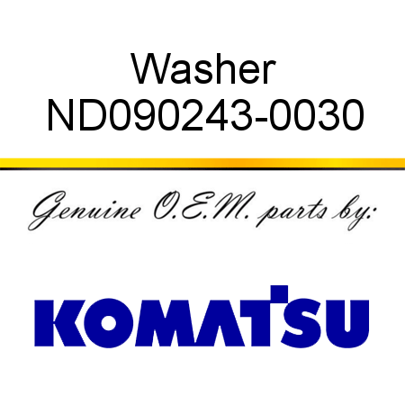 Washer ND090243-0030