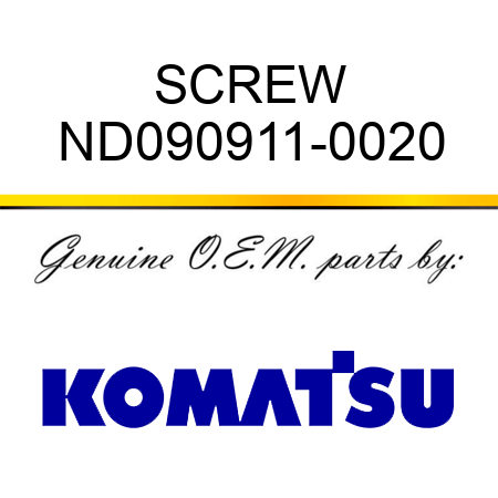 SCREW ND090911-0020