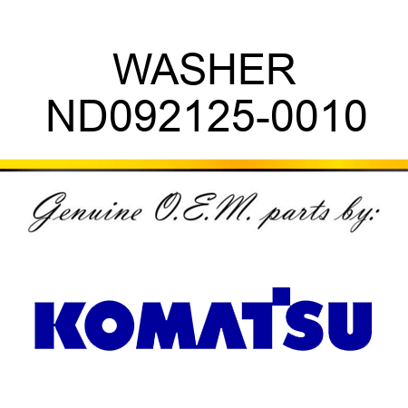 WASHER ND092125-0010