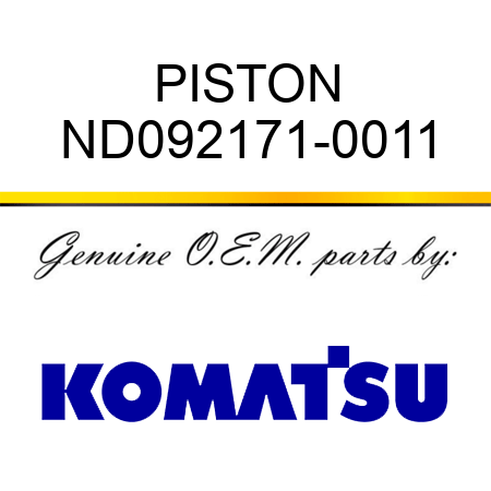 PISTON ND092171-0011