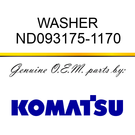 WASHER ND093175-1170