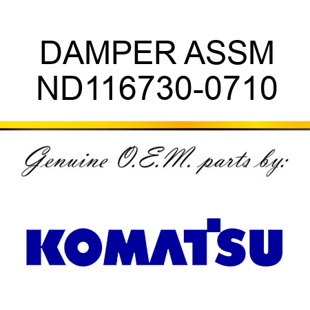 DAMPER ASSM ND116730-0710