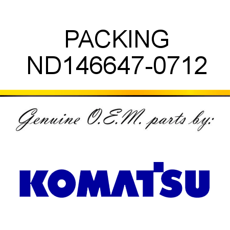 PACKING ND146647-0712