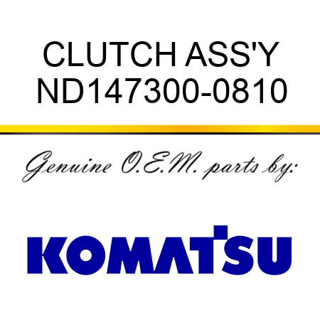 CLUTCH ASS'Y ND147300-0810