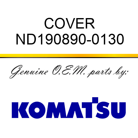 COVER ND190890-0130