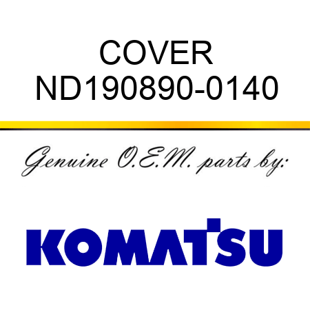 COVER ND190890-0140