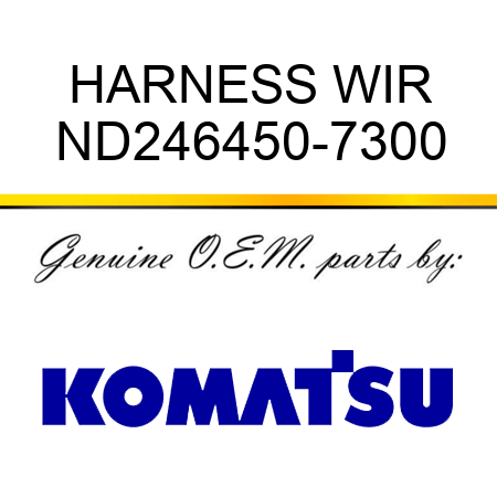 HARNESS, WIR ND246450-7300