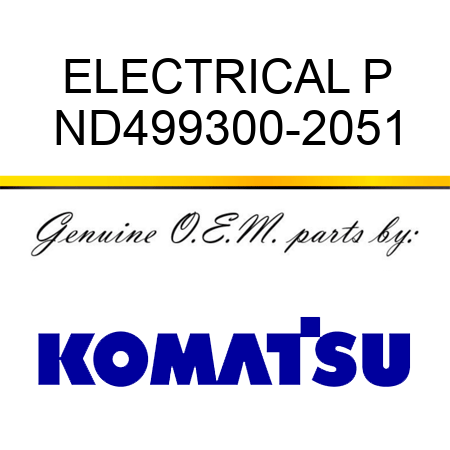 ELECTRICAL P ND499300-2051
