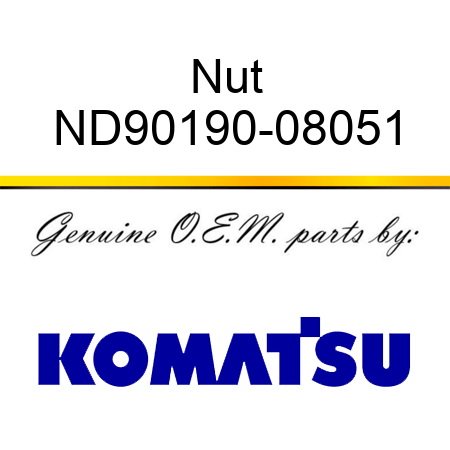 Nut ND90190-08051