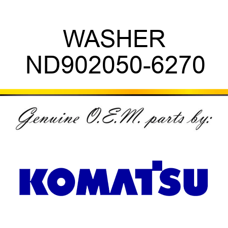 WASHER ND902050-6270