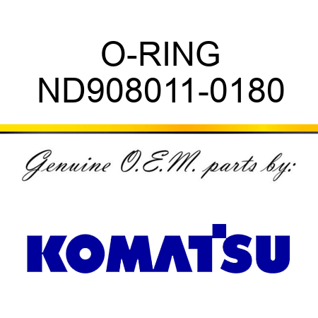 O-RING ND908011-0180