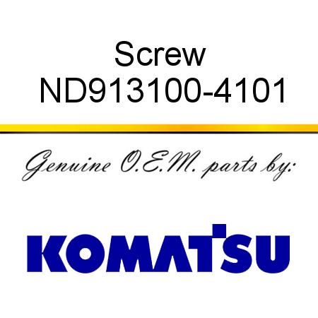 Screw ND913100-4101