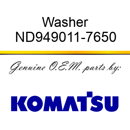 Washer ND949011-7650