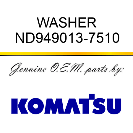 WASHER ND949013-7510