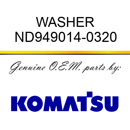 WASHER ND949014-0320