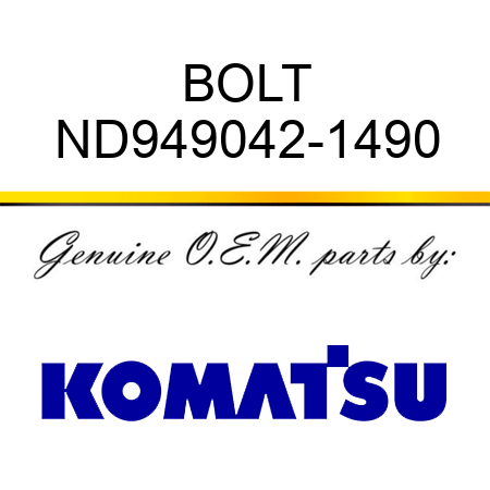 BOLT ND949042-1490