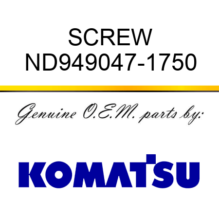 SCREW ND949047-1750