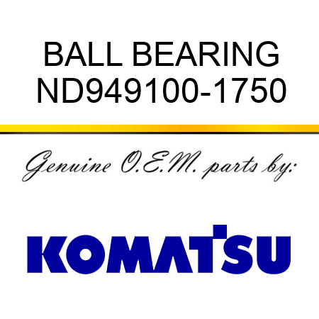 BALL BEARING ND949100-1750