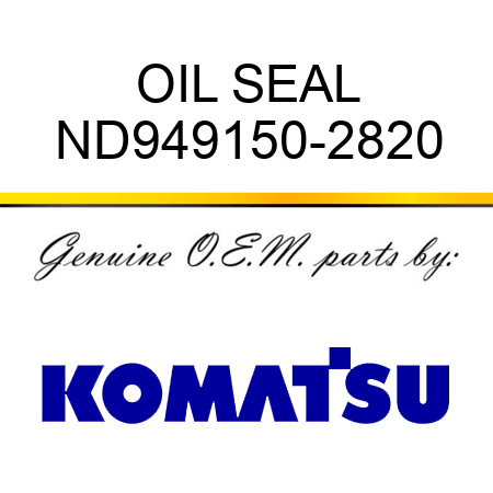 OIL SEAL ND949150-2820