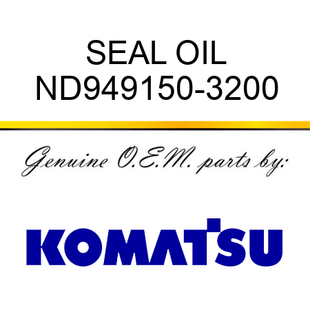 SEAL, OIL ND949150-3200