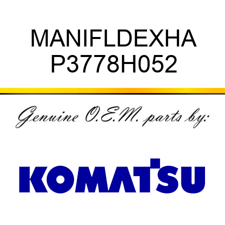 MANIFLD,EXHA P3778H052