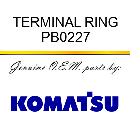 TERMINAL, RING PB0227