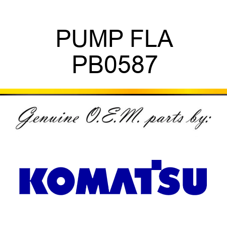 PUMP FLA PB0587
