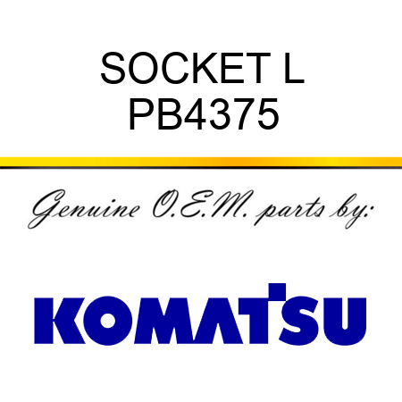 SOCKET L PB4375